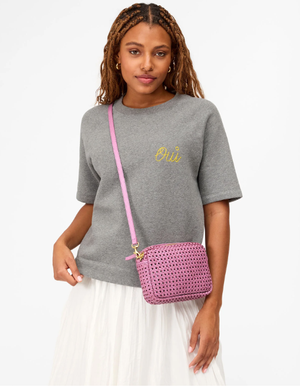 CLARE V : Midi Sac Wild Thistle Rattan — ALCHEMY MARIN